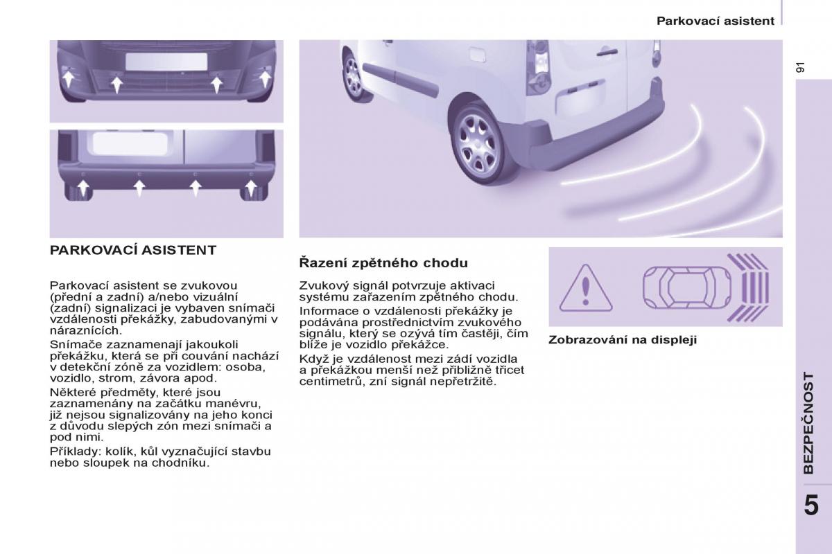 Peugeot Partner II 2 navod k obsludze / page 93