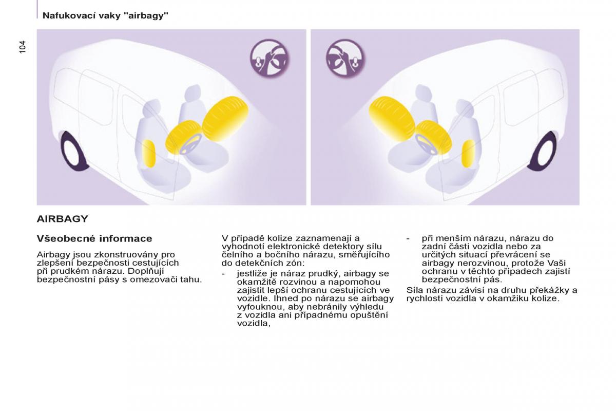 Peugeot Partner II 2 navod k obsludze / page 106