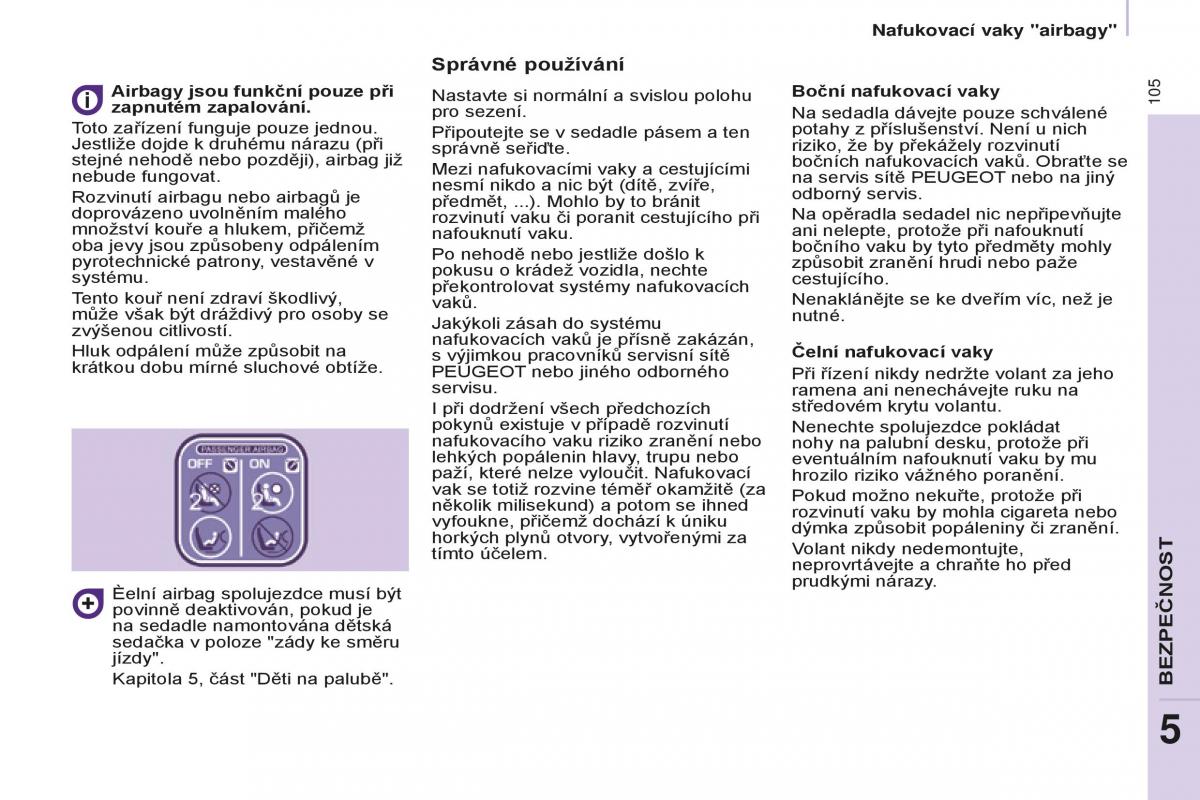 Peugeot Partner II 2 navod k obsludze / page 107