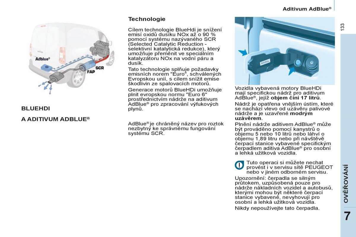 Peugeot Partner II 2 navod k obsludze / page 135