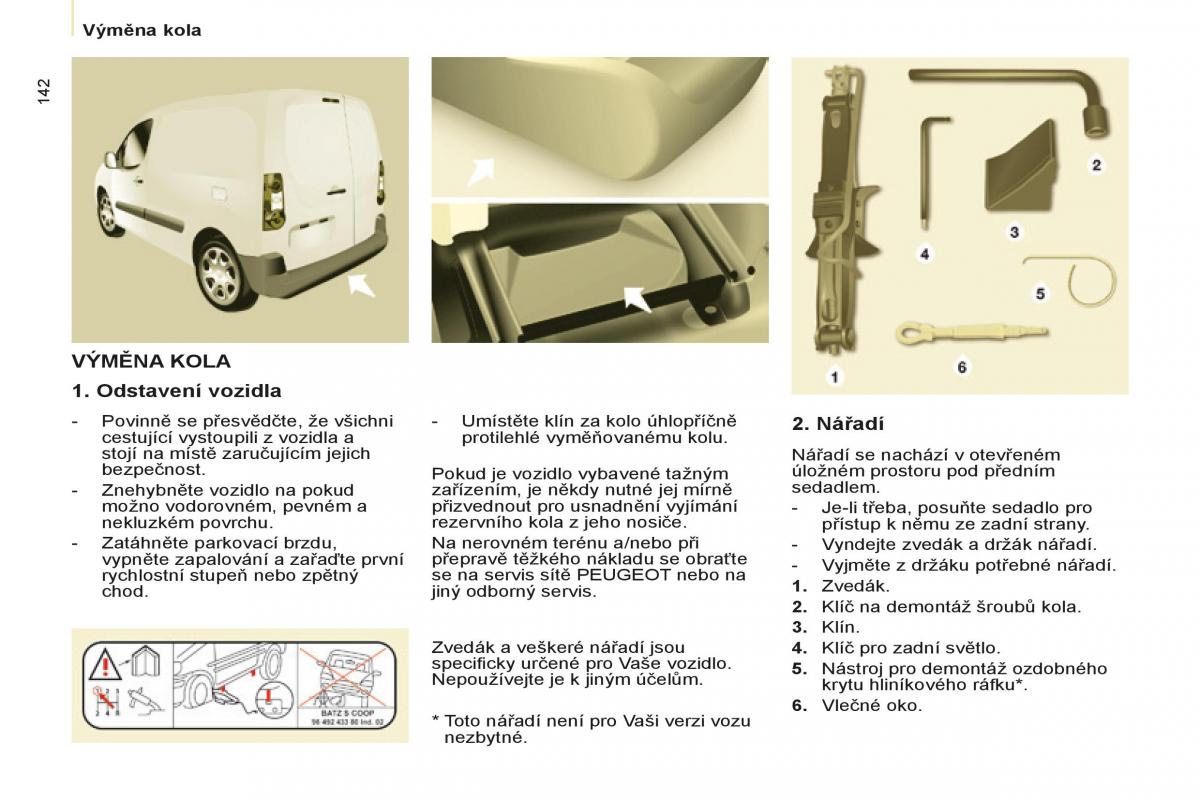 Peugeot Partner II 2 navod k obsludze / page 144