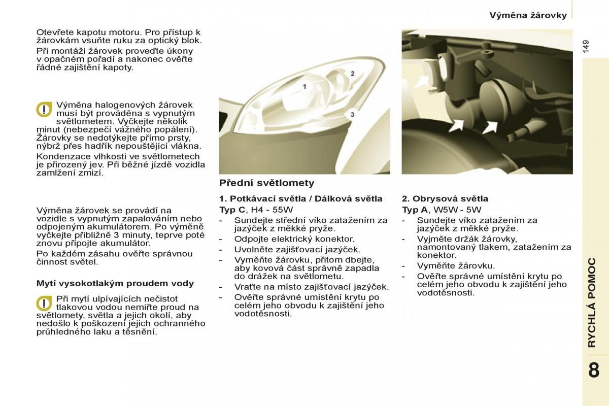 Peugeot Partner II 2 navod k obsludze / page 151