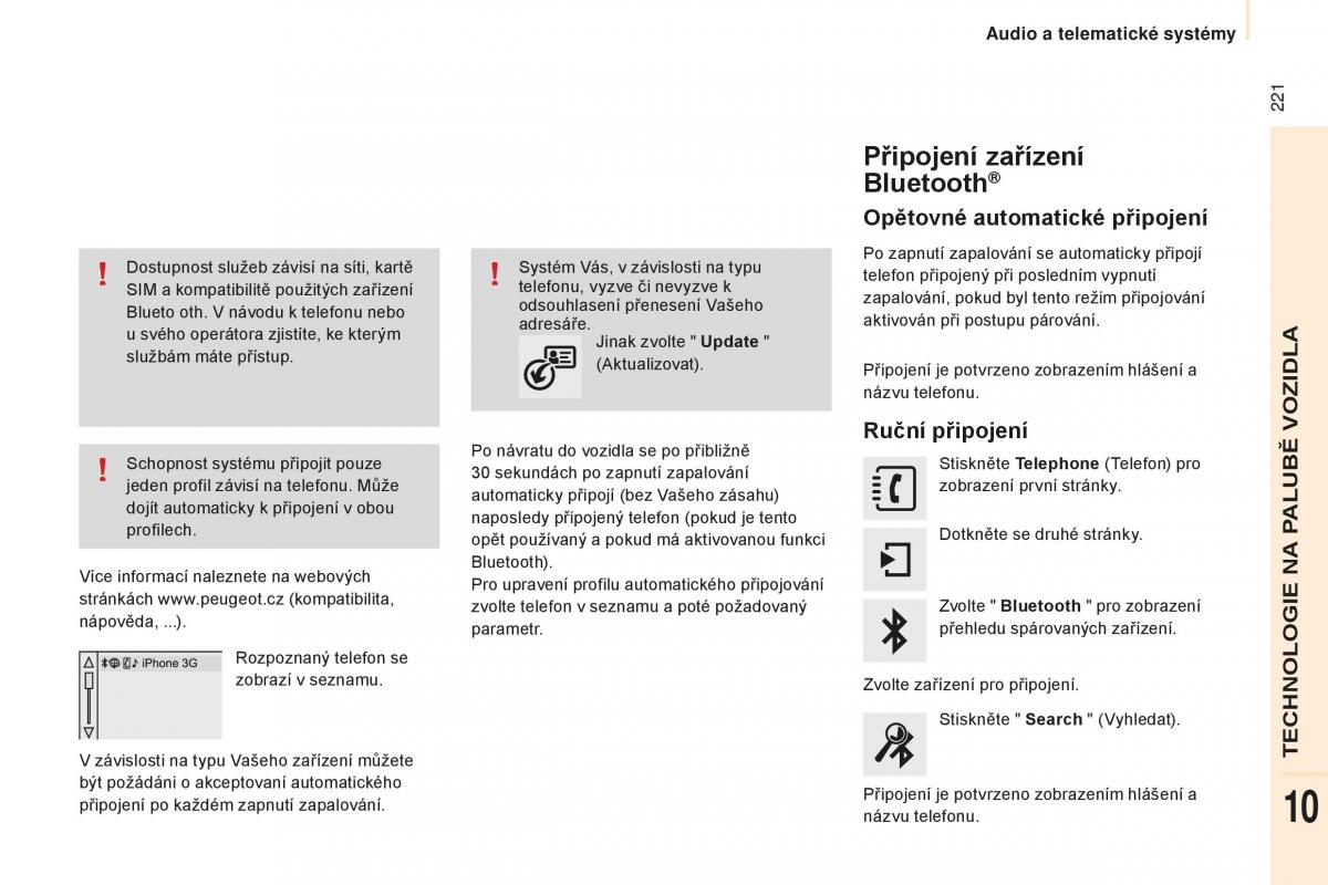 Peugeot Partner II 2 navod k obsludze / page 223