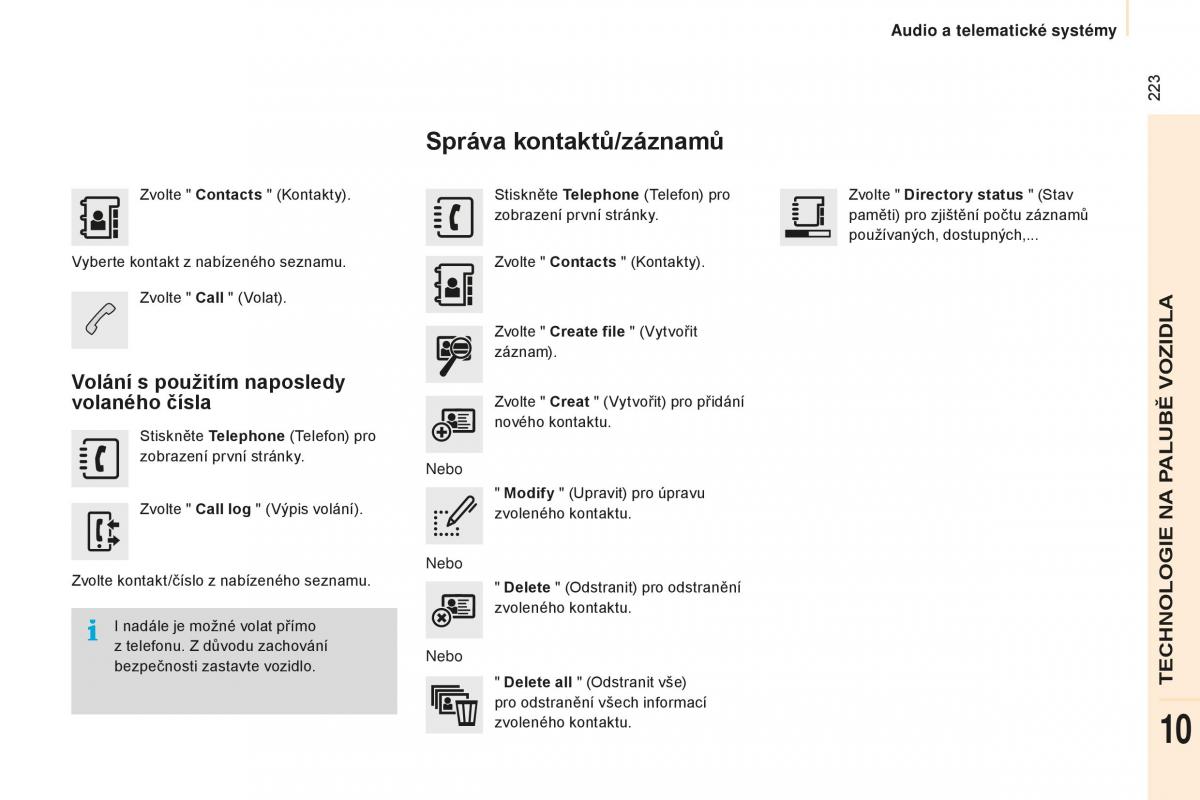 Peugeot Partner II 2 navod k obsludze / page 225