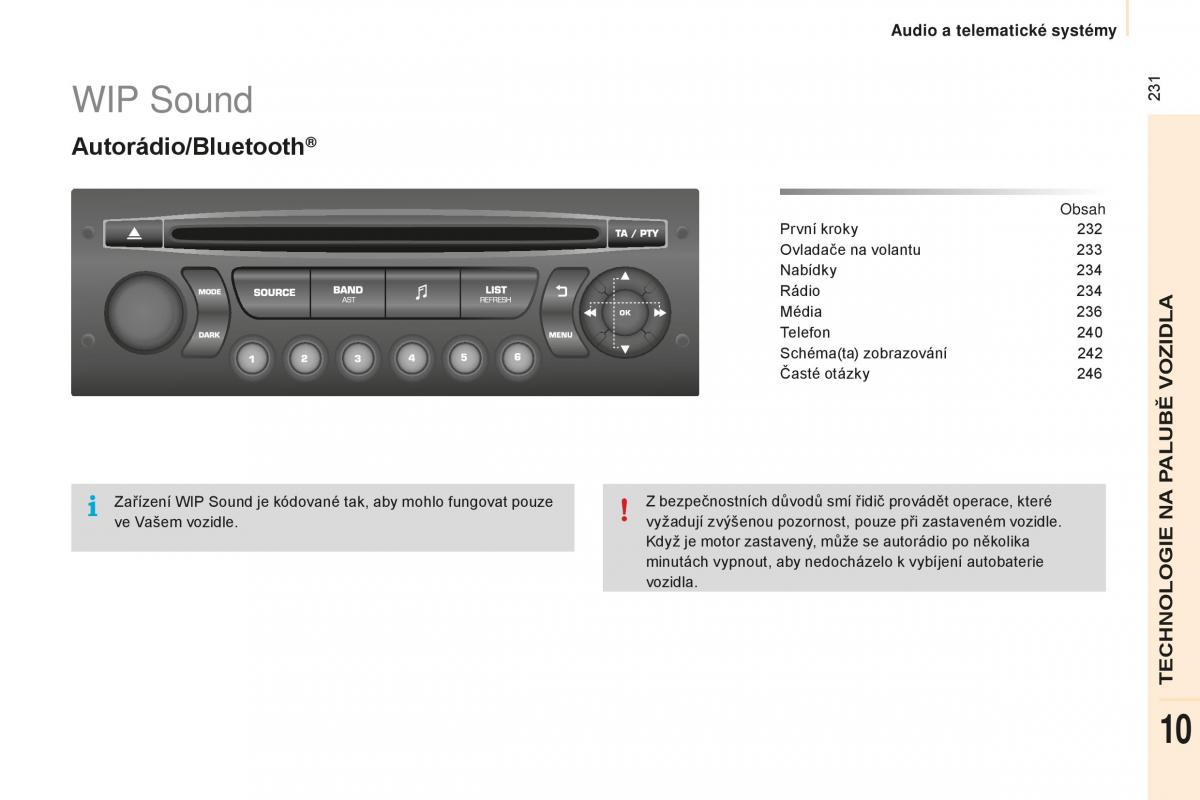 Peugeot Partner II 2 navod k obsludze / page 233