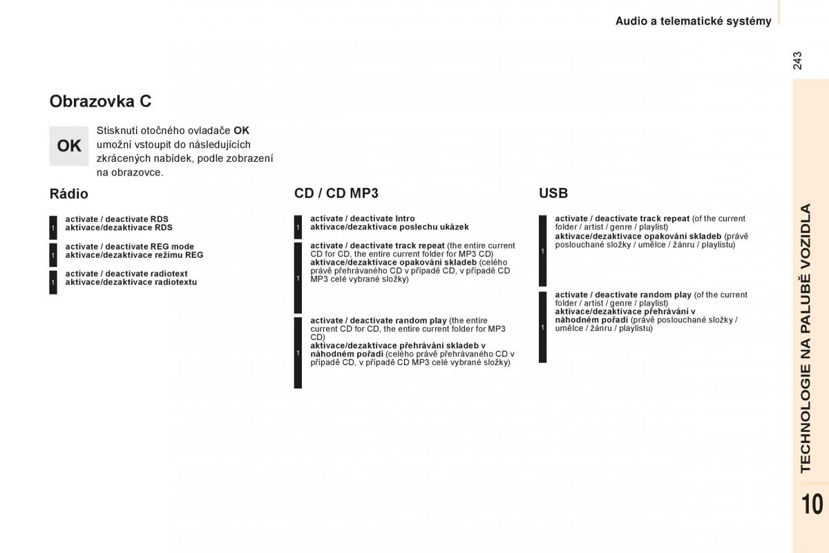 Peugeot Partner II 2 navod k obsludze / page 245