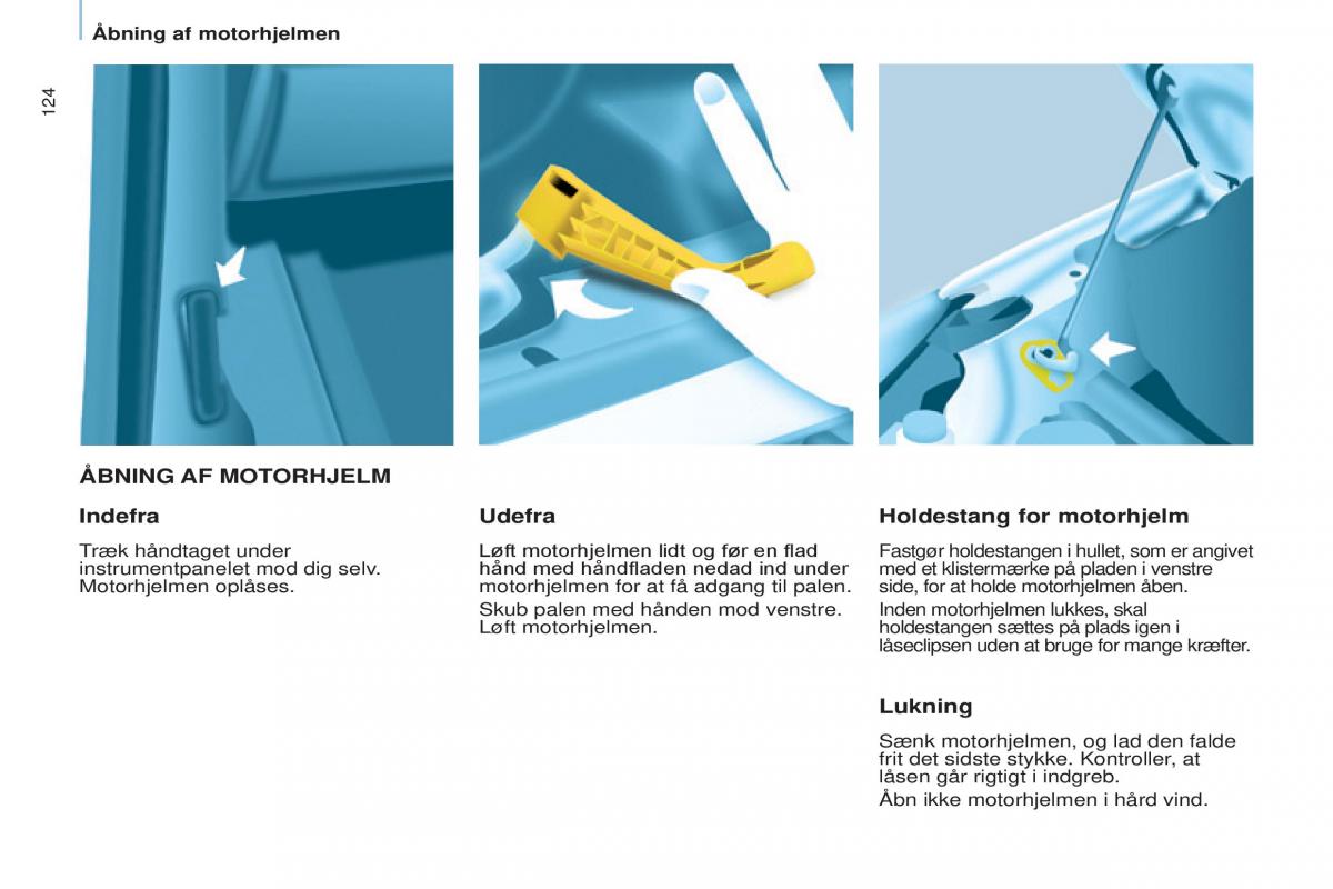 Peugeot Partner II 2 Bilens instruktionsbog / page 126