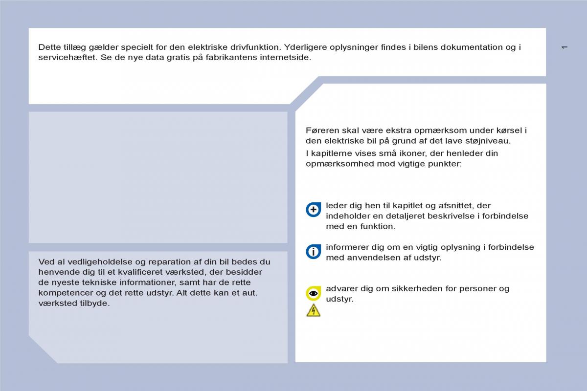 Peugeot Partner II 2 Bilens instruktionsbog / page 259