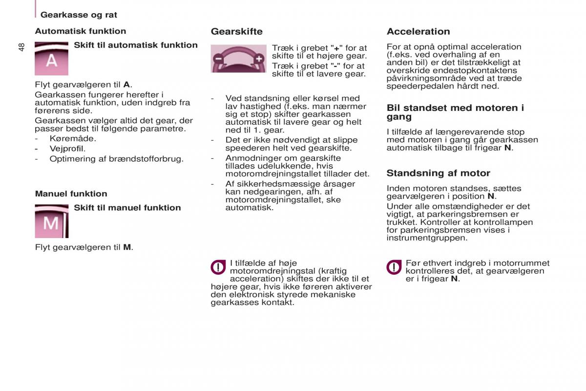 Peugeot Partner II 2 Bilens instruktionsbog / page 50