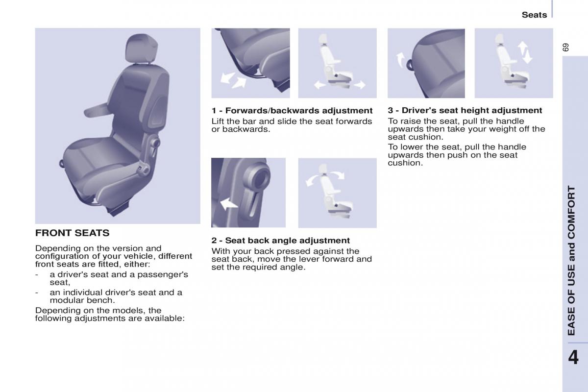 Peugeot Partner II 2 owners manual / page 71