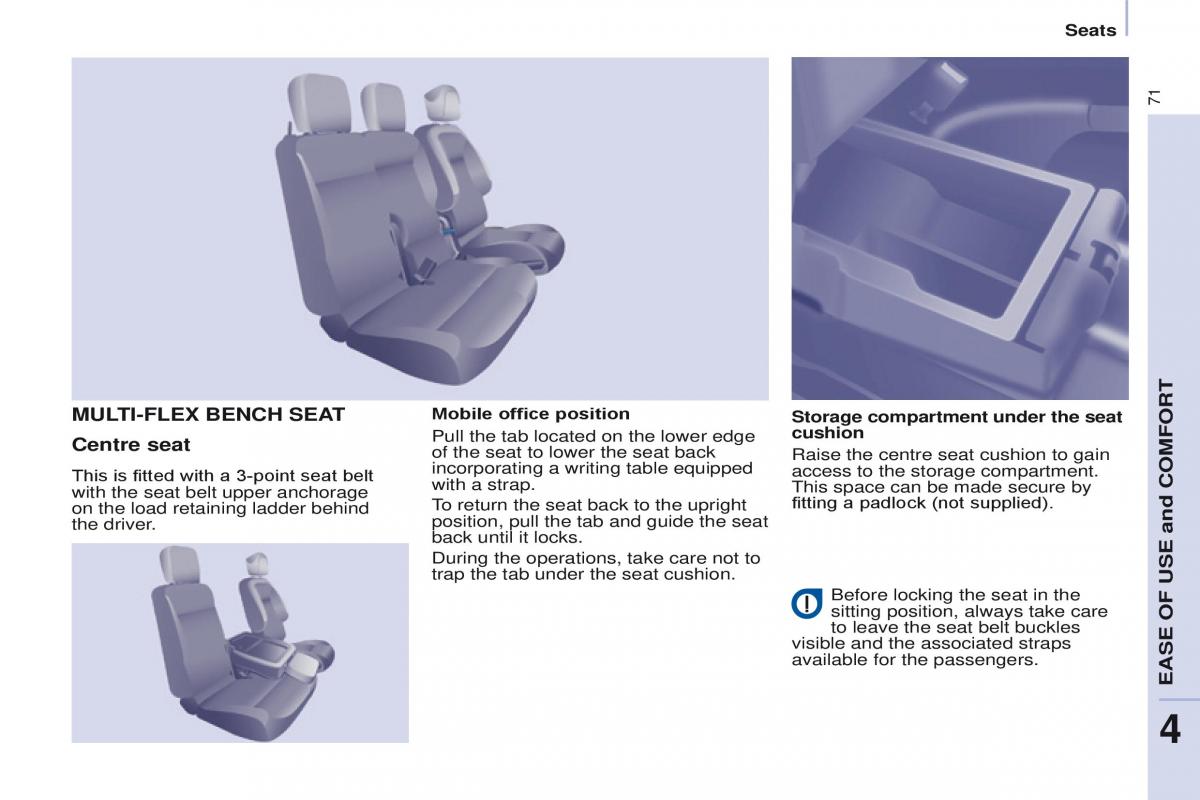 Peugeot Partner II 2 owners manual / page 73