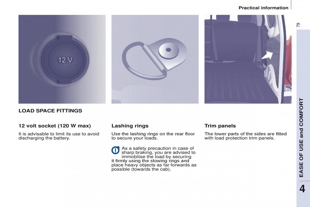 Peugeot Partner II 2 owners manual / page 81