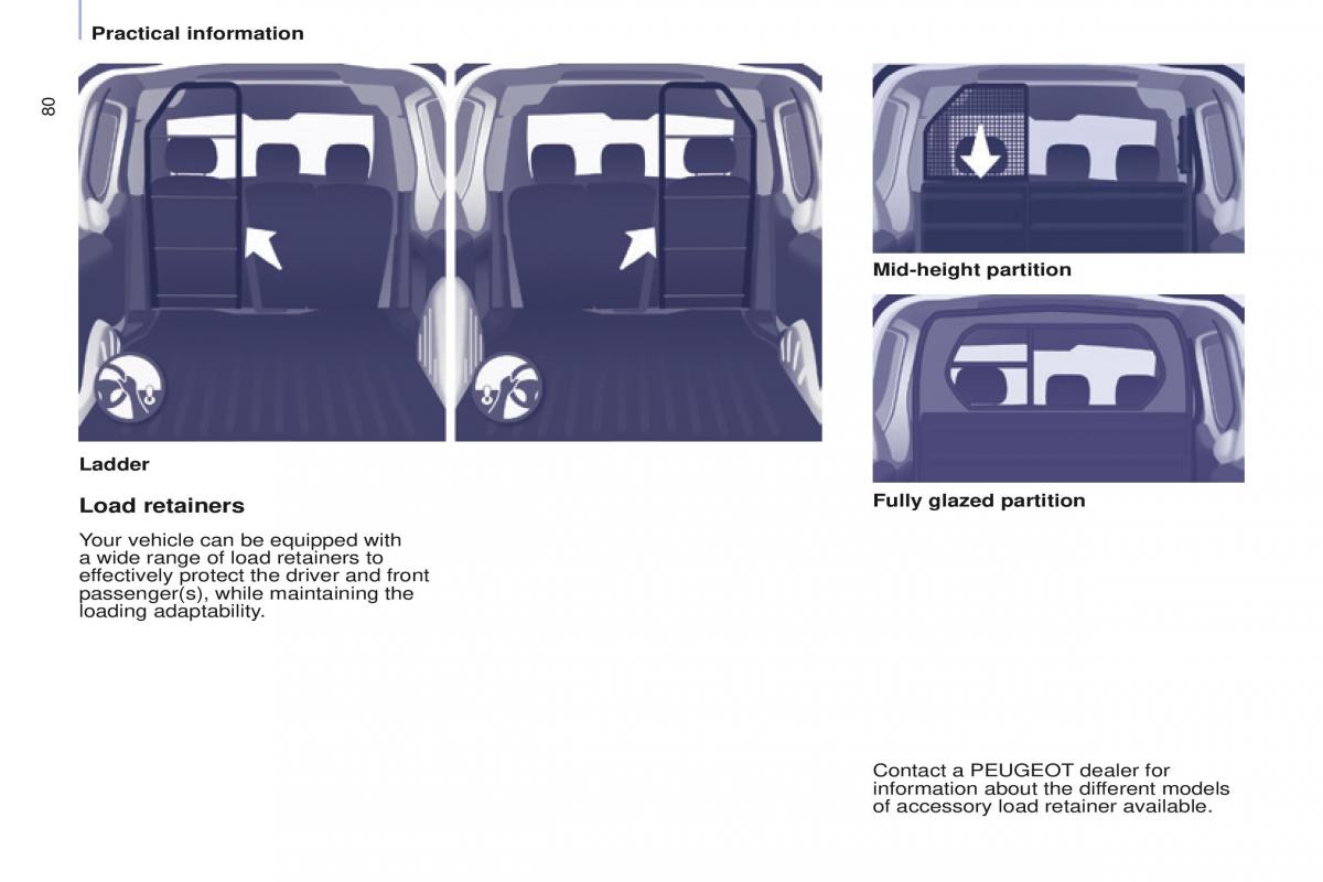 Peugeot Partner II 2 owners manual / page 82