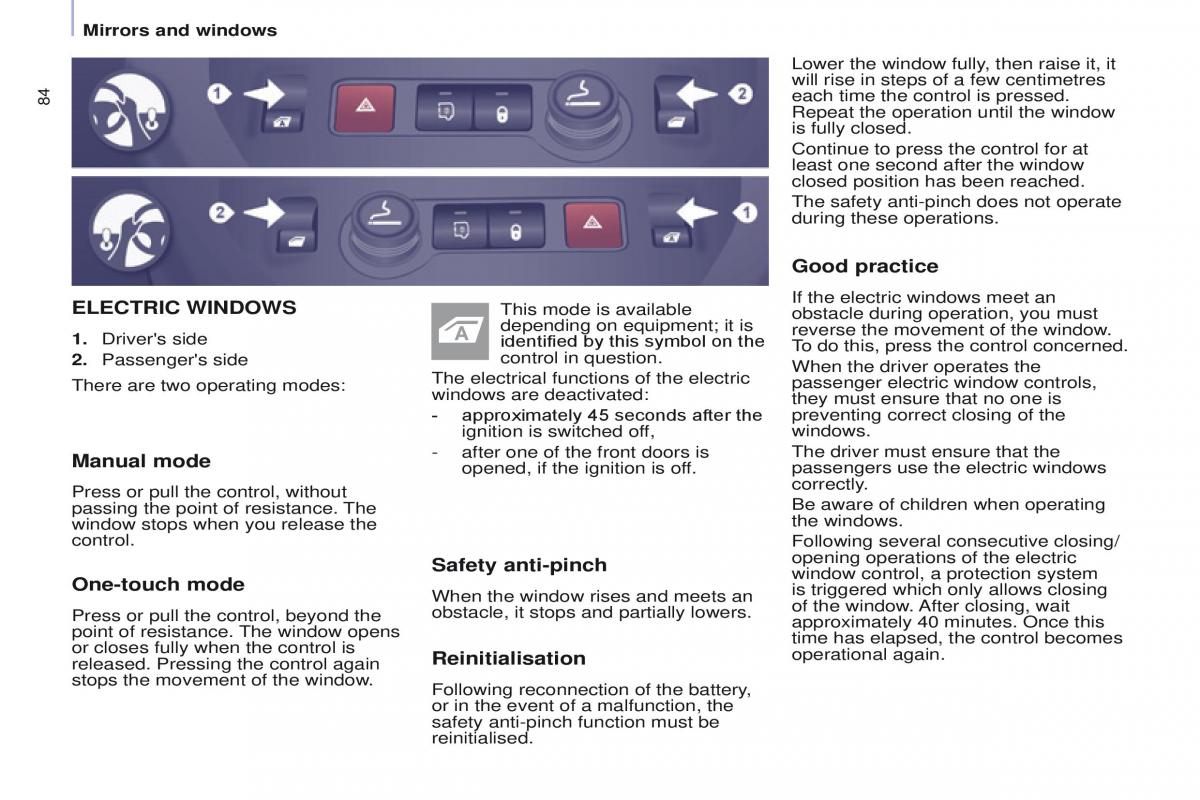 Peugeot Partner II 2 owners manual / page 86