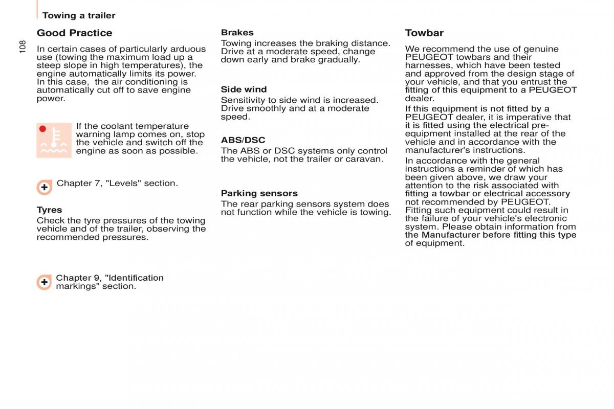 Peugeot Partner II 2 owners manual / page 110