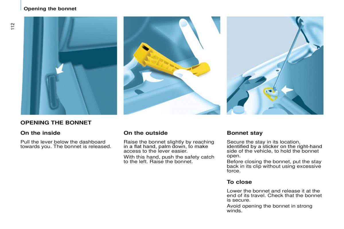 Peugeot Partner II 2 owners manual / page 114