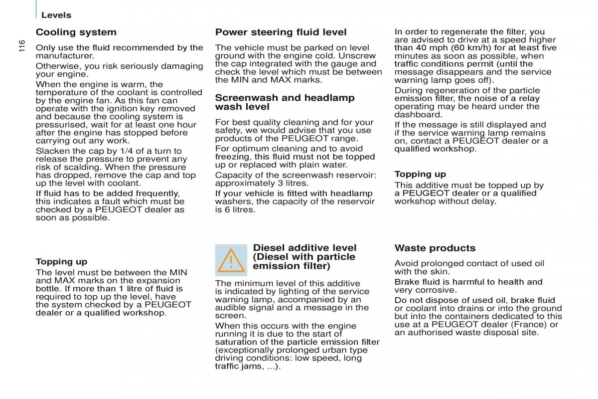 Peugeot Partner II 2 owners manual / page 118