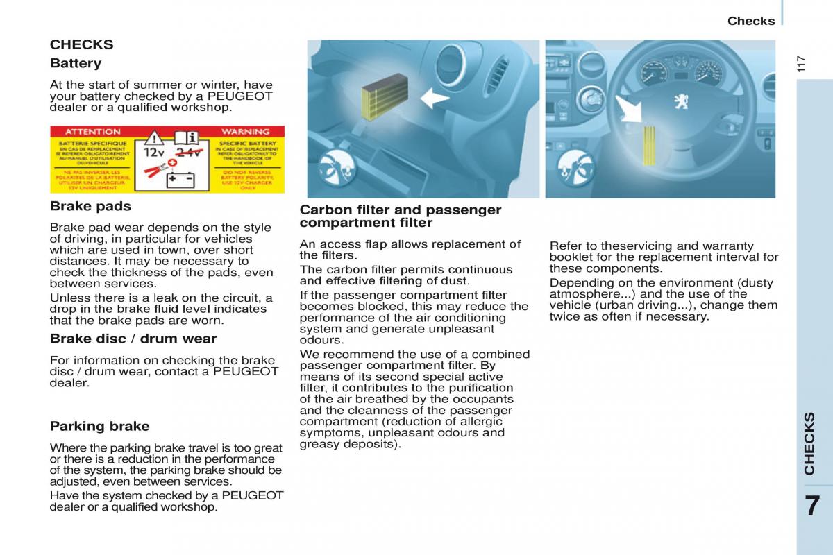 Peugeot Partner II 2 owners manual / page 119