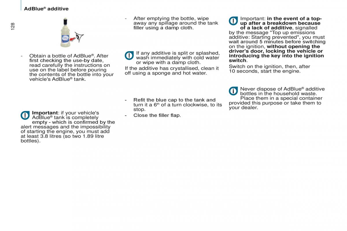 Peugeot Partner II 2 owners manual / page 130