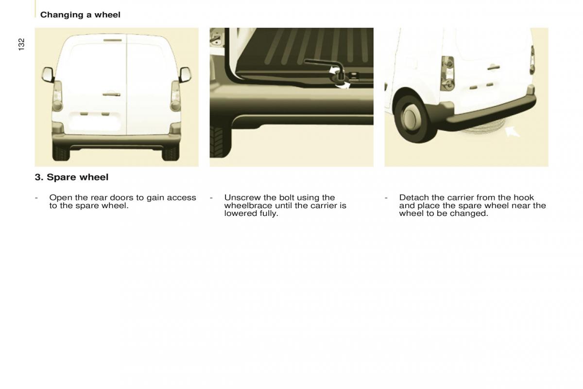 Peugeot Partner II 2 owners manual / page 134