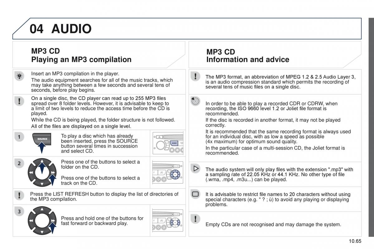 Peugeot Partner II 2 owners manual / page 223