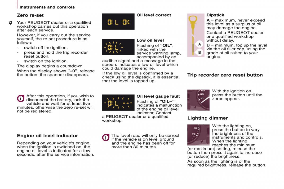 Peugeot Partner II 2 owners manual / page 44