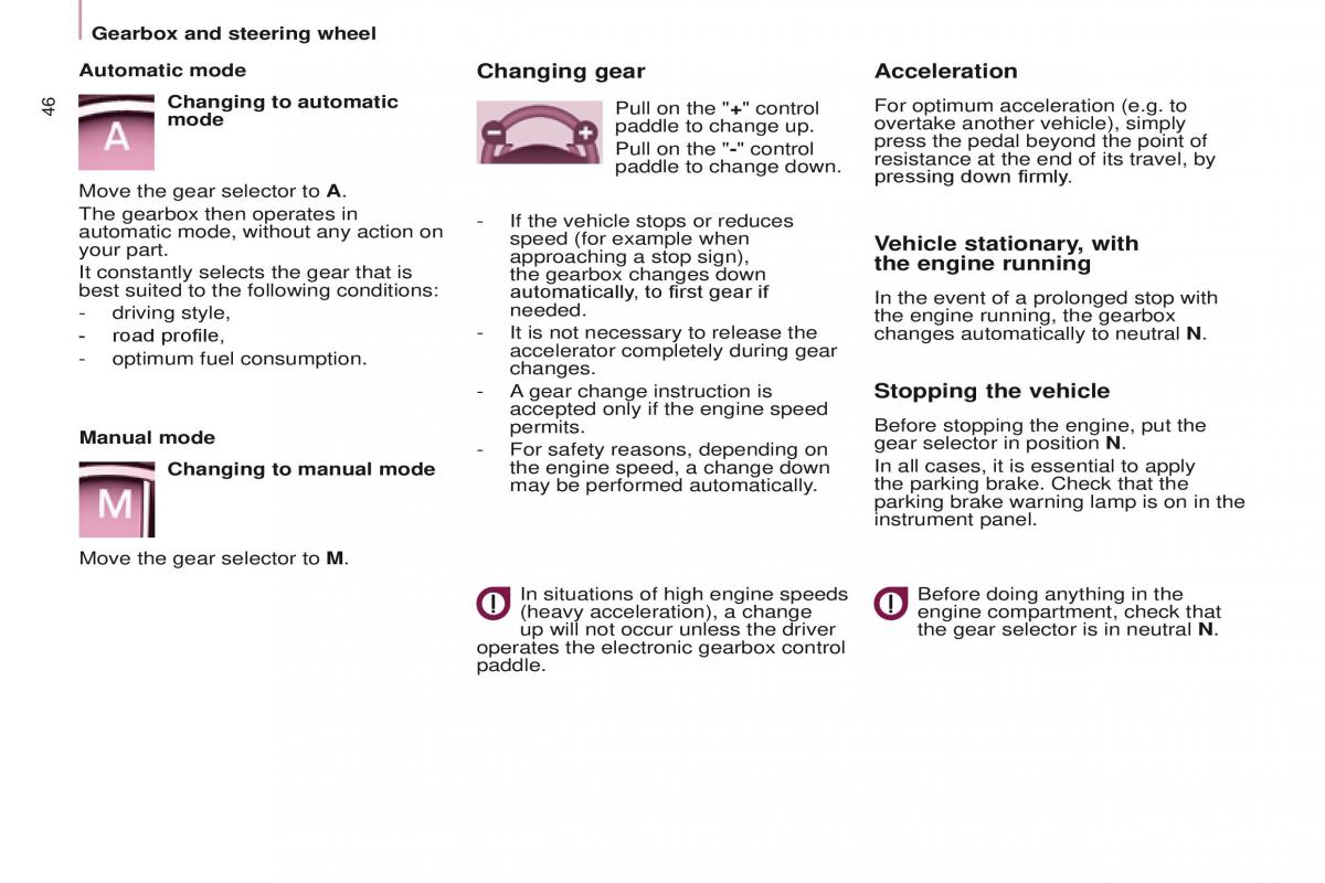 Peugeot Partner II 2 owners manual / page 48