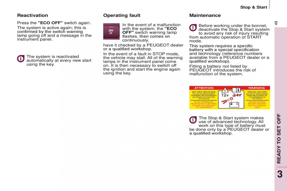 Peugeot Partner II 2 owners manual / page 51