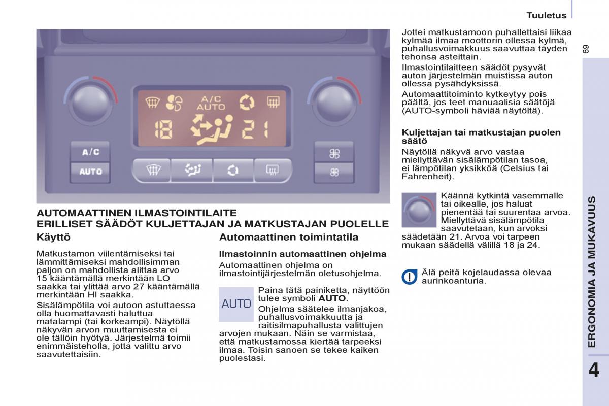 Peugeot Partner II 2 omistajan kasikirja / page 71