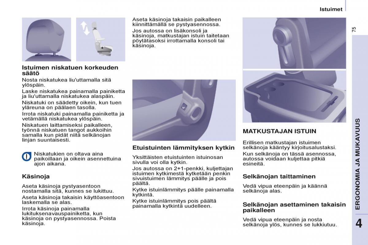 Peugeot Partner II 2 omistajan kasikirja / page 77