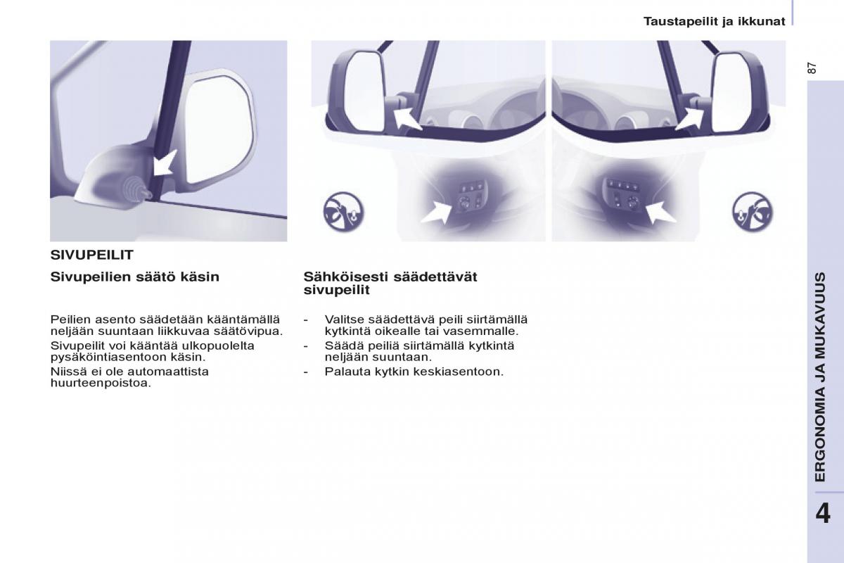 Peugeot Partner II 2 omistajan kasikirja / page 89