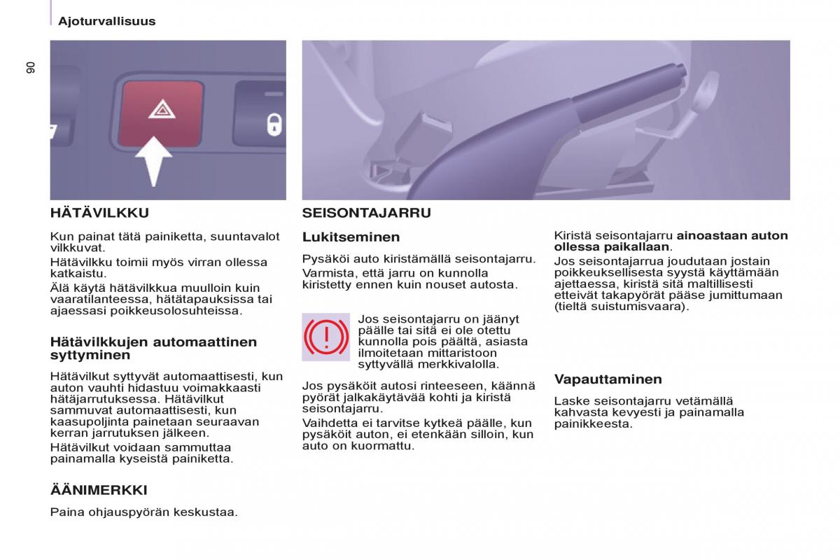 Peugeot Partner II 2 omistajan kasikirja / page 92