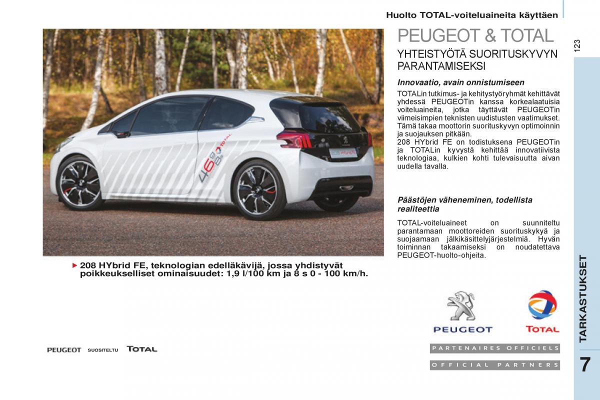 Peugeot Partner II 2 omistajan kasikirja / page 125