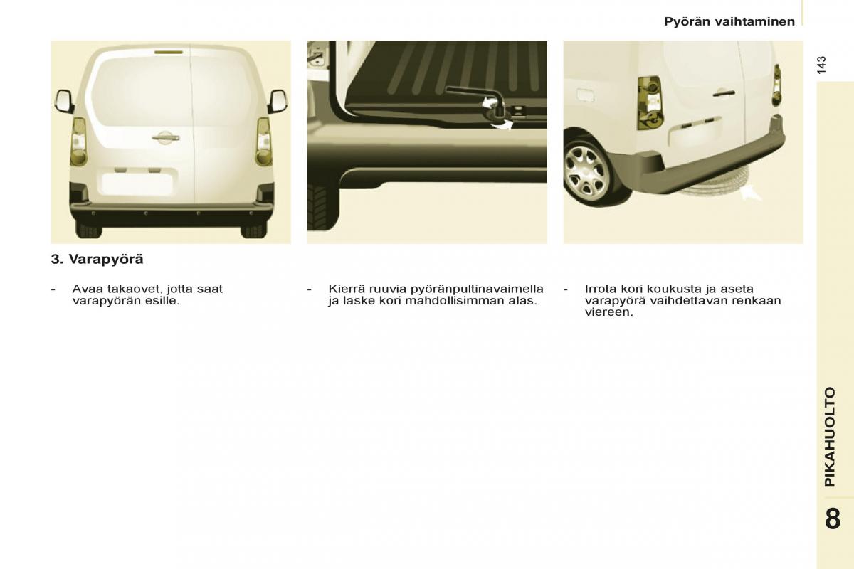 Peugeot Partner II 2 omistajan kasikirja / page 145