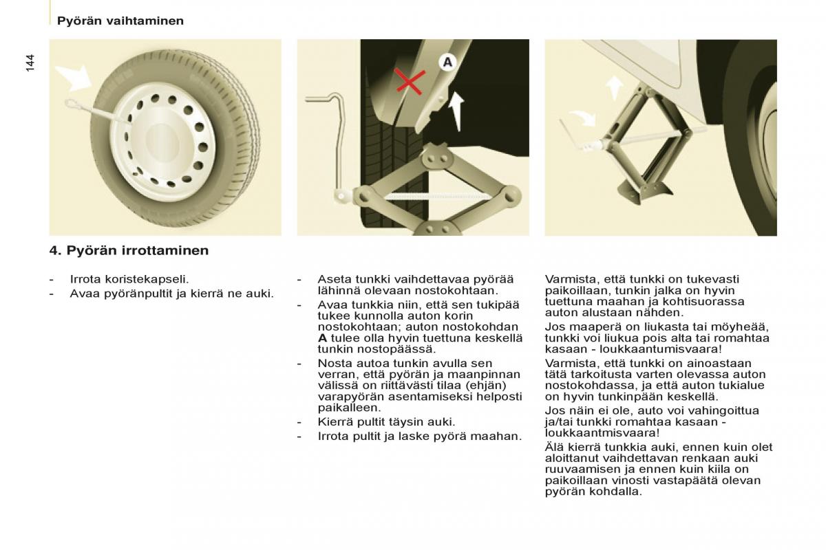 Peugeot Partner II 2 omistajan kasikirja / page 146