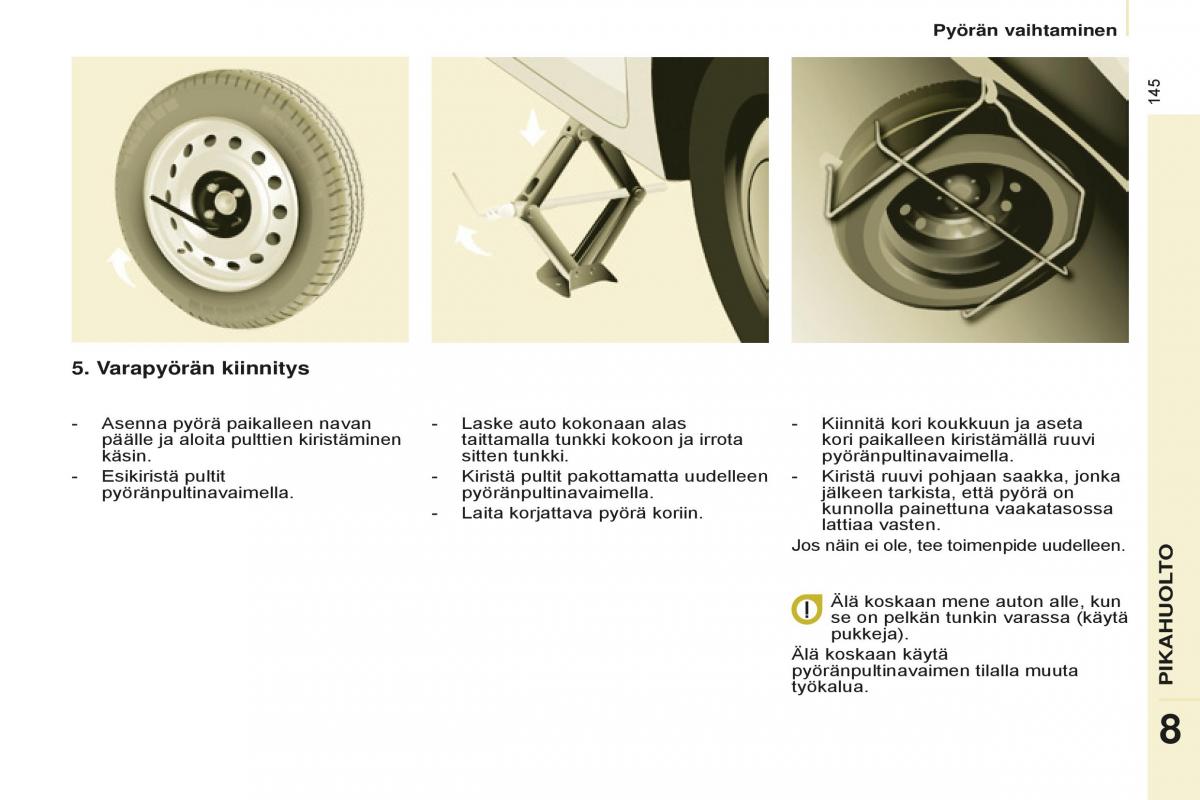 Peugeot Partner II 2 omistajan kasikirja / page 147