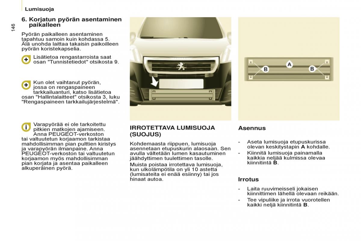 Peugeot Partner II 2 omistajan kasikirja / page 148