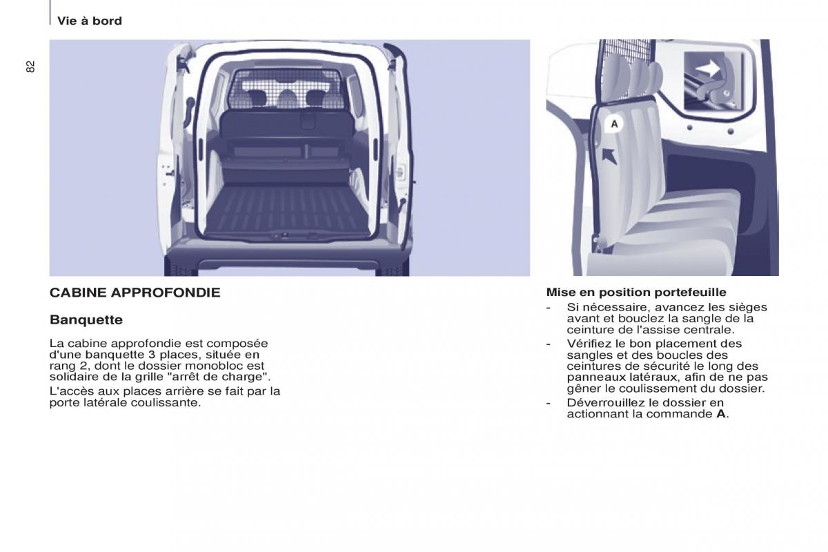 Peugeot Partner II 2 manuel du proprietaire / page 84