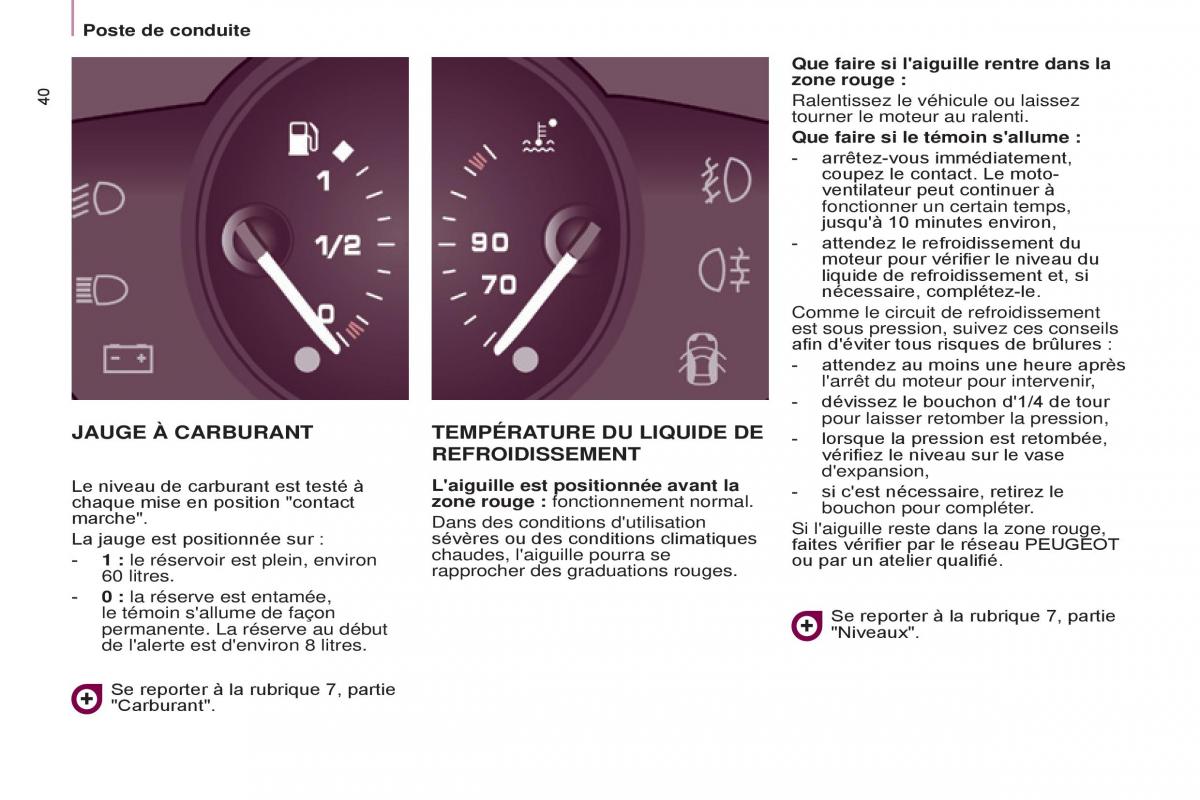 Peugeot Partner II 2 manuel du proprietaire / page 42