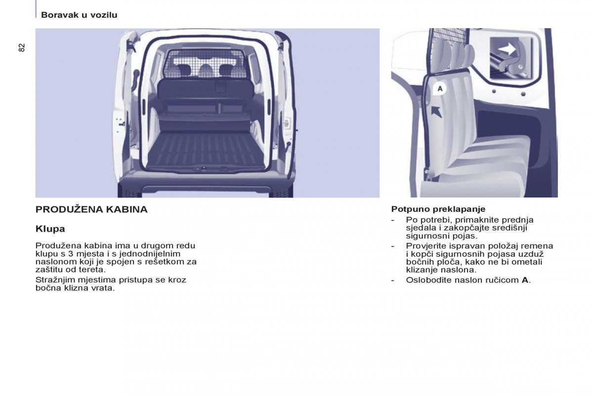 Peugeot Partner II 2 vlasnicko uputstvo / page 84