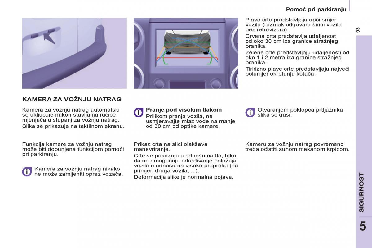 Peugeot Partner II 2 vlasnicko uputstvo / page 95