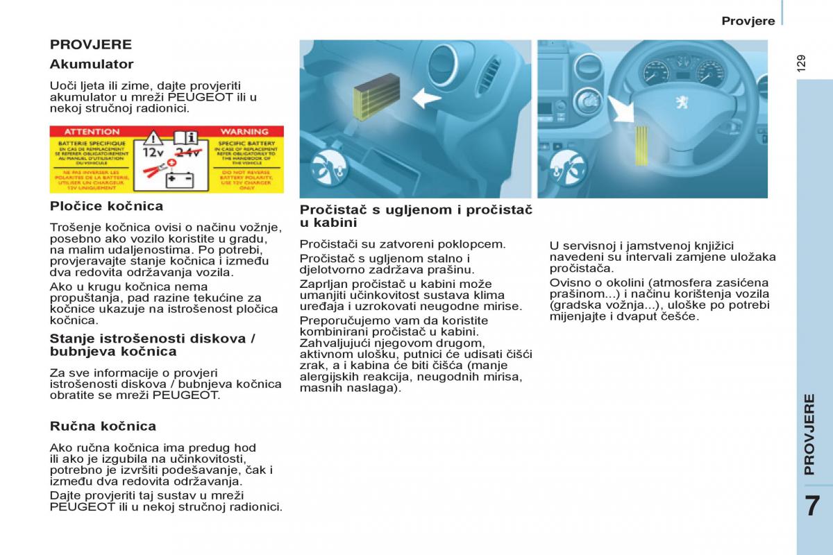 Peugeot Partner II 2 vlasnicko uputstvo / page 131
