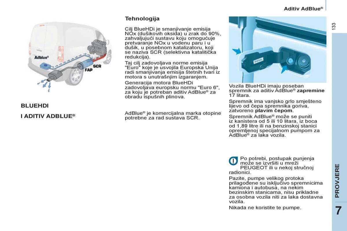 Peugeot Partner II 2 vlasnicko uputstvo / page 135