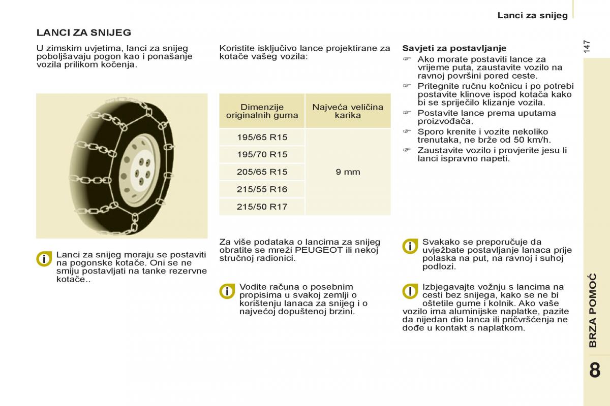 Peugeot Partner II 2 vlasnicko uputstvo / page 149