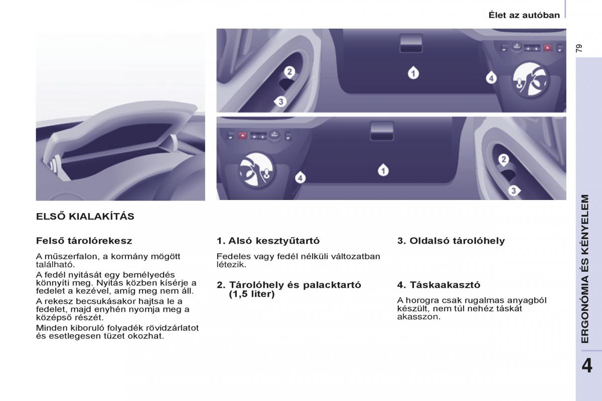 Peugeot Partner II 2 Kezelesi utmutato / page 81