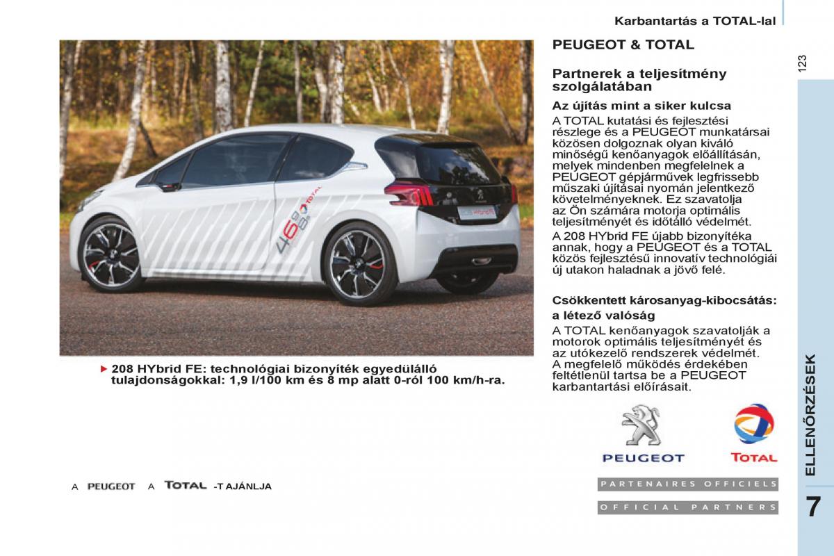 Peugeot Partner II 2 Kezelesi utmutato / page 125