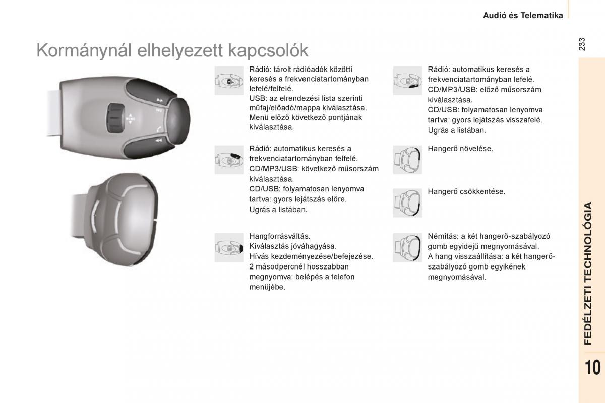 Peugeot Partner II 2 Kezelesi utmutato / page 235