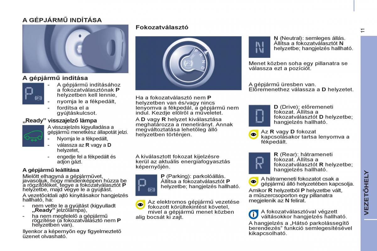 Peugeot Partner II 2 Kezelesi utmutato / page 269