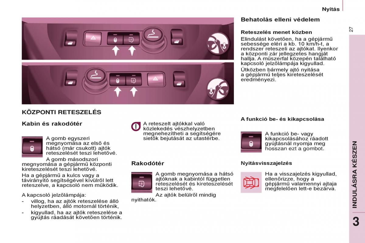 Peugeot Partner II 2 Kezelesi utmutato / page 29