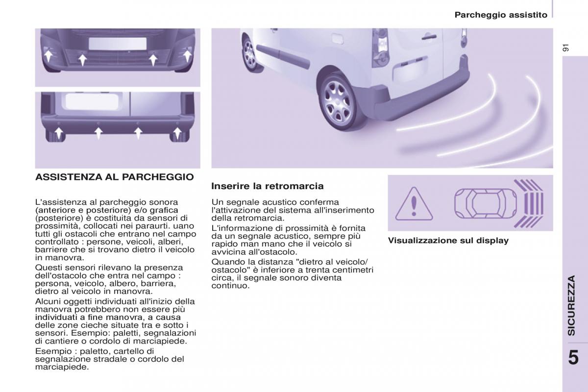 Peugeot Partner II 2 manuale del proprietario / page 93